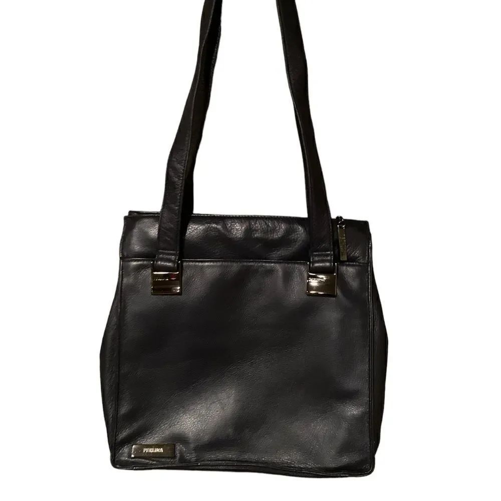 Perlina Black Shoulder Bag Purse Satchel